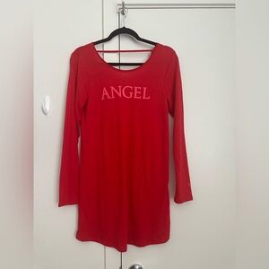 Victoria's Secret “Angel” Long Sleeve Night Gown Dress XS USED